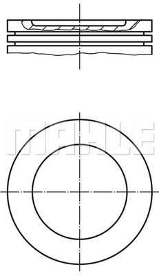 PİSTON COMPLETE 96.01 MM VOLVO - MAHLE