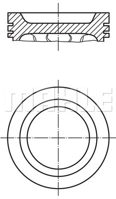 PİSTON COMPLETE 83.01 MM VOLVO - MAHLE