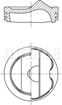 PİSTON COMPLETE 83.01 MM VOLVO - MAHLE