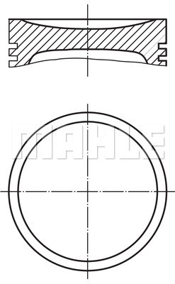 PİSTON COMPLETE 75 MM PEUGEOT - MAHLE