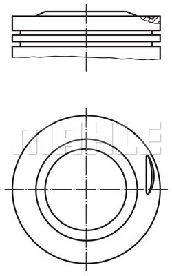 PİSTON COMPLETE 80.25 MM BMW - MAHLE