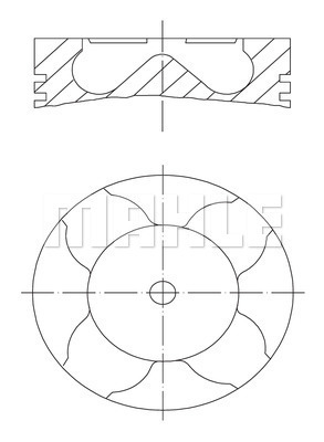 PİSTON COMPLETE 84.25 MM BMW - MAHLE