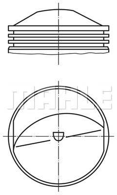 PİSTON COMPLETE 95 MM PORSCHE - MAHLE