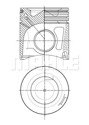 PİSTON COMPLETE 88 MM FİAT - MAHLE