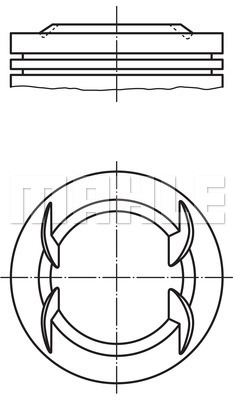 PİSTON COMPLETE 79 MM OPEL - MAHLE