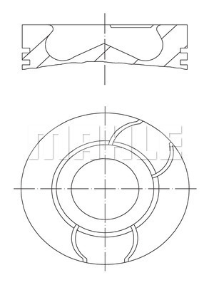 PİSTON COMPLETE 76 MM RENAULT - MAHLE