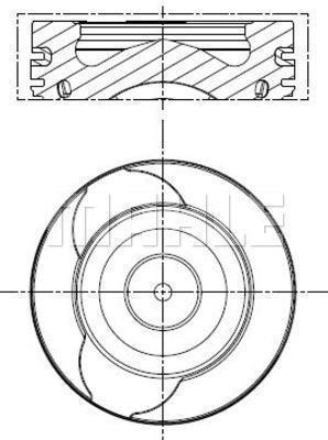 PİSTON COMPLETE 76 MM RENAULT - MAHLE