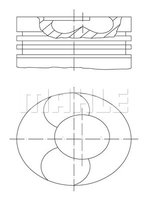 PİSTON COMPLETE 79.51 MM VW - MAHLE