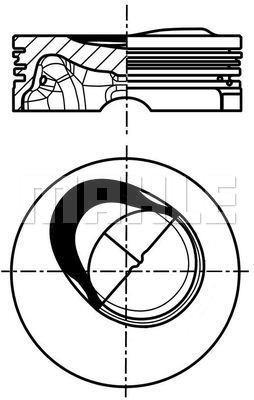 PİSTON COMPLETE VW - MAHLE