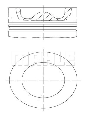 PİSTON COMPLETE VW - MAHLE