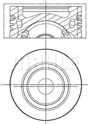 PİSTON COMPLETE 81 MM VW - MAHLE