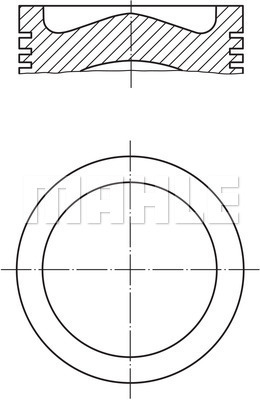 PİSTON COMPLETE 73.95 MM PEUGEOT - MAHLE