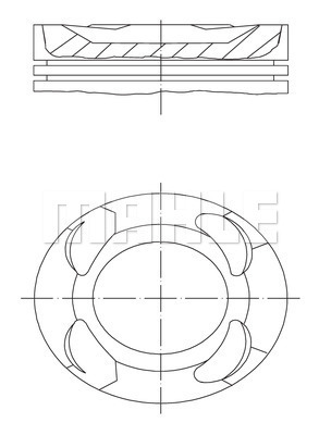 PISTON SEGMAN STD 82.00mm BMW B38 B46 F40 F44 F45 F46 F48 F39 MINI F54 F55 F56 F57 F60 - MAHLE