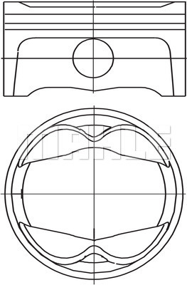 PİSTON COMPLETE 96.25 MM PORSCHE - MAHLE