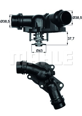 TERMOSTAT BMW M52 M54 E36 E38 E39 E46 E60 E65 E83 E53 Z3 Z4 E85 - MAHLE