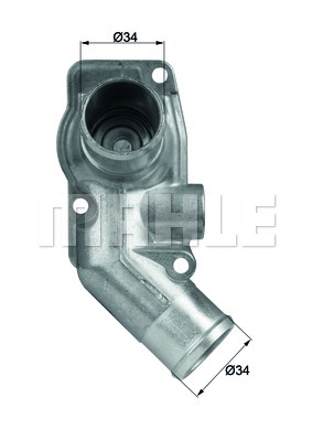 x TERMOSTAT KOMPLE ASTRA G -ZAFIRA 2.0 DTI 16V 92C - MAHLE