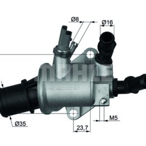 TERMOSTAT KOMPLE 159-GRANDE PUNTO-CROMA-ASTRA H-VECTRA C-ZAFIRA-SIGNUM- 9-3 - 9-5 1.9 CDTI 88C - MAHLE