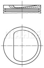 MOTOR PİSTON SEGMAN 0.60 P306-P405-P806 2.0 16V XU10J2/XU10J2C 5MM ÇUKUR 86.60mm - MAHLE