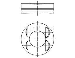 x MOTOR PİSTON SEGMAN STD P406 XU10 J4R 86.00 039PI0006510086 - MAHLE