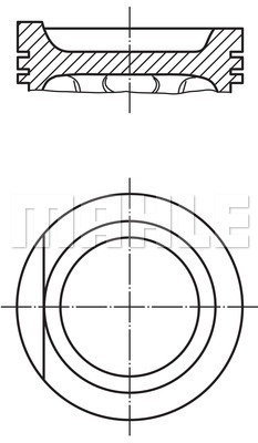 MOTOR PİSTON SEGMAN A6 2.0 94-97 80 2.0 88-91 GOLF III 2.0 91-97 83.00mm - MAHLE