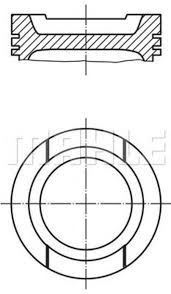 MOTOR PİSTON SEGMAN 0.50 POLO-GOLF IV 1.6 B AFT-AKL-AEK 81.51 033PI0000110286 - MAHLE