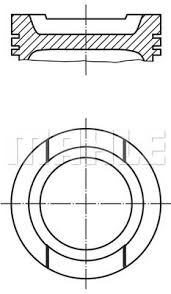 033PI00001100 MOTOR PİSTON SEGMAN STD POLO-GOLF IV 1.6 B AFT-AKL-AEK 81.01 - MAHLE