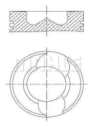 MOTOR PİSTON SEGMAN STD VW T5 130ps AXD-AXE 3.4.5 SİLİNDİR 81.01 030PI0009810086 - MAHLE
