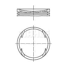 MOTOR PİSTON SEGMAN 0.50 BORA 1.4 16V AHW-AFH-BBY-BBZ-BCA 77.01 - MAHLE