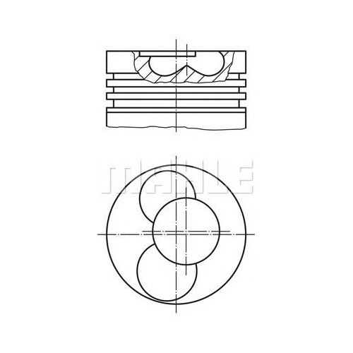 030PI00087102 MOTOR PİSTON SEGMAN 0.50 VW T5 AXB-AXC 3.4 SİLİNDİR 80.01 030 PI 00087102 - MAHLE