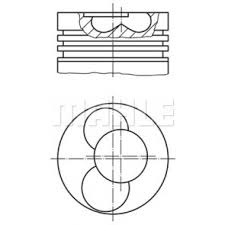 MOTOR PİSTON SEGMAN 0.50 CADDY 1.9 TDİ AFN 3.4 SİLİNDİR 80.01 030PI00041102 - MAHLE