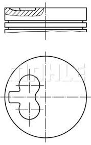 x MOTOR PİSTON SEGMAN 029PI00096100 STD CADDY 1.9 TD AAZ-ABL 26 PİM 79.51 - MAHLE