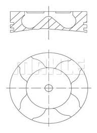 MOTOR PİSTON SEGMAN 0.40 STILO-BRAVA-CROMA-DOBLO-ASTRA-ALFA 147-156-166 1.9 82.40 010PI00016101 - MAHLE