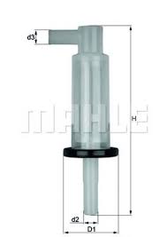 YAKIT FILTRESI MERCEDES OM615 OM616 OM617 W123 W202 W124 W460 - MAHLE