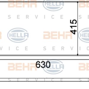 RADYATÖR VW POLO-IBIZA IV 1.2-1.2 12V-1.4 16V 02-09 630x415x23 AC KLİMASIZ OTOM MEK - MAHLE