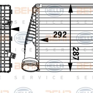 TURBO RADYATÖRÜ INTERCOOLER VW TOUAREG 2.5 R5 TDI 03-10 3.0 V6 TDI 10 Q7 3.0TD I 07 287x292x50 - MAHLE