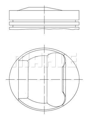 PISTON SEGMAN STD 80.00mm BMW M50 E34 E36 VANOSLU - MAHLE