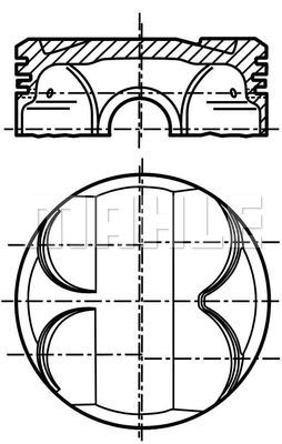 PISTON SEGMAN STD 84.00mm BMW N42 N40 N45 E46 E90 E87 E92 - MAHLE