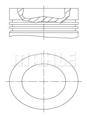 PİSTON SEGMAN CRAFTER-AMAROK-PASSAT 81mm CKUB-CKTB-CFFA-CFFB-CFGB-CFGC-CNFA-CNFB STD - MAHLE