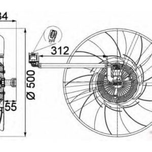 FAN MOTORU PREMIUM LINE 276DT DISCOVERY 3 L319 04 09 DISCOVERY 4 L319 09 18 - MAHLE