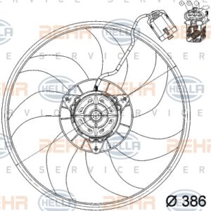 FAN MOTORU CORSA C-COMBO C-TIGRA Y17DT Z13DT Z14XE - MAHLE