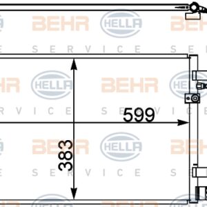 KLİMA KONDENSERİ A6 2.7TDI 3.0TDI 4.2FSI 3.1FSI 2.0TFSI 2.8TFSI 05-11 599X383X17 - MAHLE