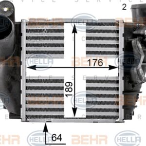 TURBO RADYATÖRÜ INTERCOOLER GOLF IV-LEON 99-06 OCTAVIA 01-06 A3 96-03 1.8T -1.9TDI 189x183 - MAHLE