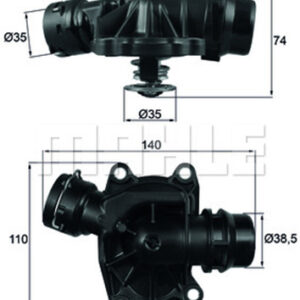 TERMOSTAT BMW M57 D25 D30 E53 E46 E39 E38 306D1 RANGE ROVER 3 VOGUE L322 - MAHLE