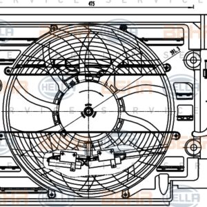 FAN MOTORU E39 520İ 99-03 523İ-525İ-528İ 95-00 - MAHLE