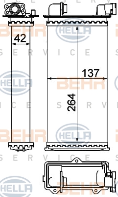 KALORIFER RADYATORU BMW E30 83 94 - MAHLE