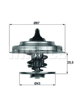 TERMOSTAT FRONTERA 96-99 VOYAGER JEEP GRAND CHEROKEE 95-01 79C - MAHLE