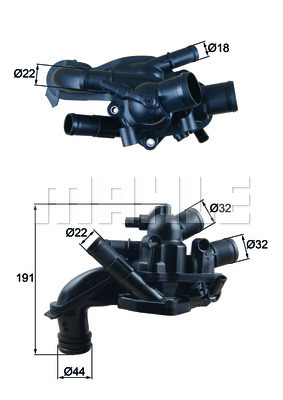 TERMOSTAT MINI N16 N18 R55 R56 R57 R58 R60 R61 - MAHLE