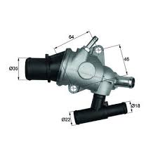 TERMOSTAT KOMPLE FIAT BRAVO I 182 88C - MAHLE