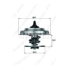 x TERMOSTAT KOMPLE MERCEDES-BENZ B-CLASS W245 87C - MAHLE