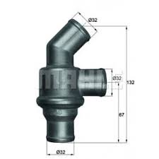 TERMOSTAT KOMPLE LADA NOVA 2105 80C - MAHLE